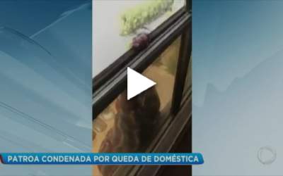 Doméstica cai da janela enquanto patroa grava vídeo