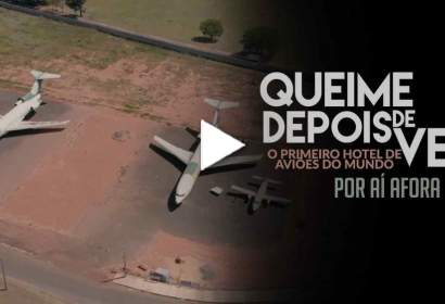 Um hotel feito de aviões! Queime Depois de Ver!