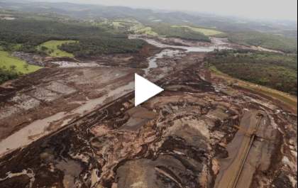 ‘Tsunami de lama’ em Brumadinho é registrado em vídeo. Imagens impressionam!