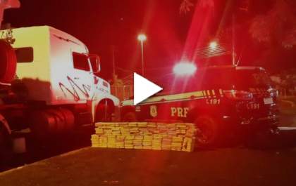 Homem é preso transportando mais de 150 Kg de cocaína em carreta