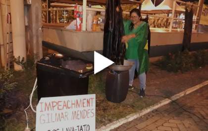 “VemPraRua” Três Lagoas usou a criatividade para protestar contra o STF