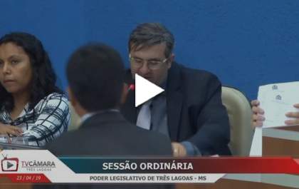 Sessão da Câmara - Avenida Ponta Porã passa a se chamar Júlio Ferreira Xavier