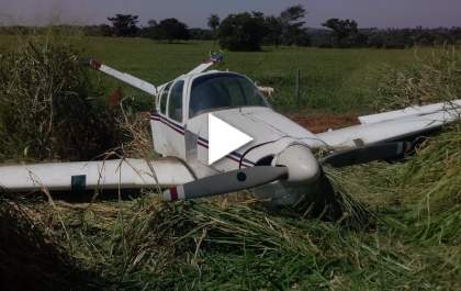 Piloto de avião evita tragédia e faz pouso forçado às margens da BR-158