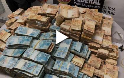 Os milhões de reais apreendidos em Três Lagoas ganham repercussão nacional