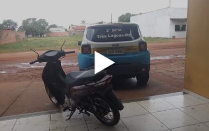 Moto furtada no Orestinho é recuperada pela PM após denúncia