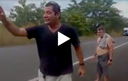 Homem vê caminhão pegando fogo e pede para Deus mandar chuva. E o milagre acontece