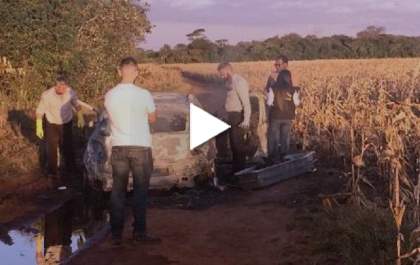 Corpo encontrado carbonizado dentro de carro é identificado pela polícia