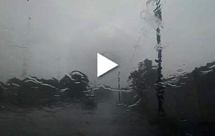 Em Três Lagoas choveu granizo, você viu?