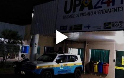 Homem leva facada e é socorrido pelo Corpo de Bombeiros a UPA