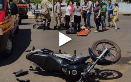 Câmeras de segurança flagram momento exato do grave acidente na Eloy Chaves