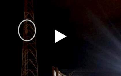 Homem ameaça se atirar de torre a uma altura de 40 metros
