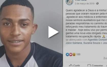 Jovem de Três Lagoas agradece a Deus pelo milagre e celebra a vida