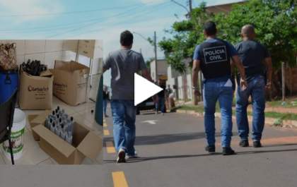 Polícia prende dona e gerente de fábrica clandestina de álcool em gel