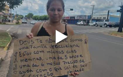 Mãe e suas duas filhas venezuelanas precisam de ajuda em Três Lagoas&nbsp;