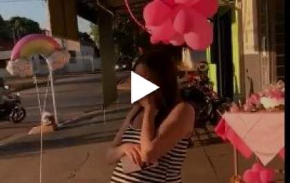 Mulher que não poderia engravidar, será mamãe da Letícia e ganha 'charreata' em TL