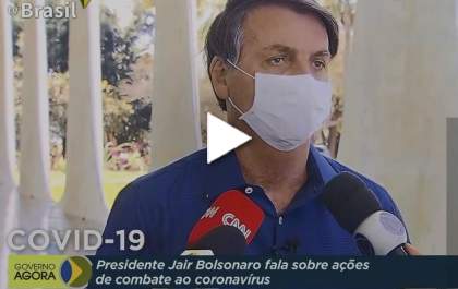 Presidente Jair Bolsonaro testa positivo para coronavírus