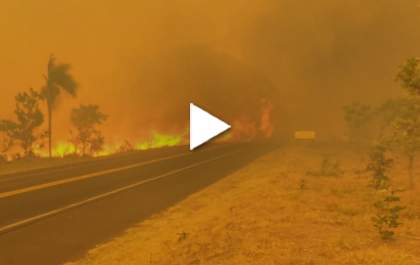 Incêndio no Timboré destroi pastagens e plantações