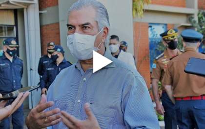 &nbsp;Governador Reinaldo Azambuja admitiu atraso na entrega do hospital regional&nbsp;