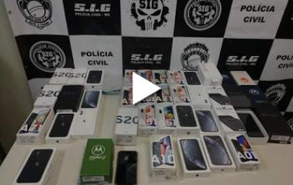 Polícia recupera celulares roubados em T.L&nbsp;