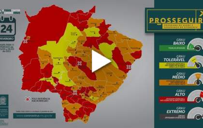 Novo Prosseguir indica 31 municípios na bandeira vermelha, incluindo Três Lagoas .