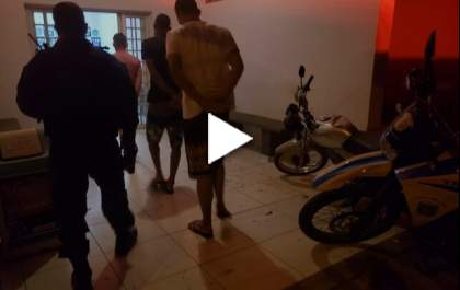 Três pessoas foram parar na delegacia após uma disputa de “Racha” com motos em vias públicas