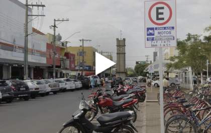 Cobrança da zona azul está suspensa no comércio de TL