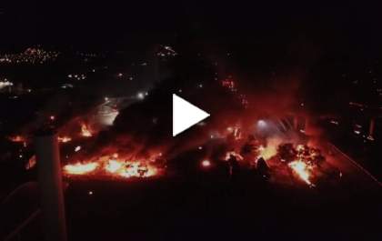 Vídeo da explosão no posto de combustível em Rio Claro