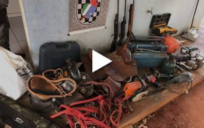 Força Tática do 2º Batalhão de Polícia Militar realizou a apreensão de armas de fogo