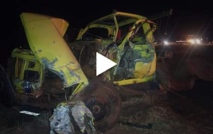 Grave acidente no trevo de acesso ao Aeroporto