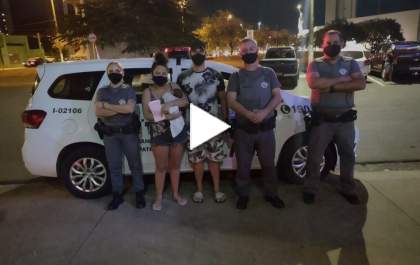 Bebê engasgado é salvo pela PM