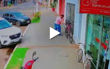 O ladrão mais tranquilo do mundo está nas ruas de Três Lagoas
