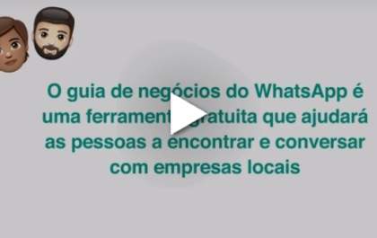 WhatsApp testa no Brasil funcionalidade de indicação de negócios