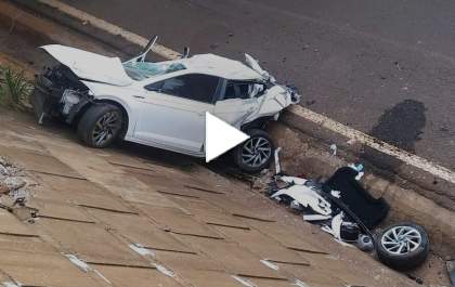 Morador de Três Lagoas morre ao despencar com veículo do viaduto de Paranápolis