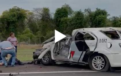 Capotamento de viatura de Andradina mata um PM e deixa dois em estado grave