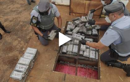 Morador em Araçatuba é preso com 231 tijolos de cocaína