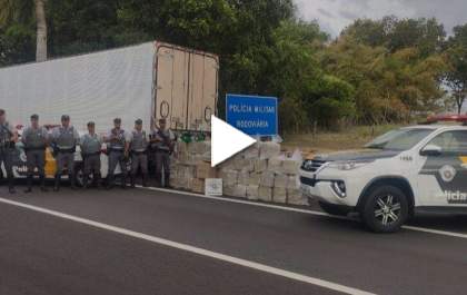 Andradina: Ação conjunta apreende caminhão com maconha em caixas de cesta básica