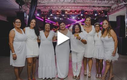 Agitta Social na cobertura social completa do Baile do Branco do Sinted