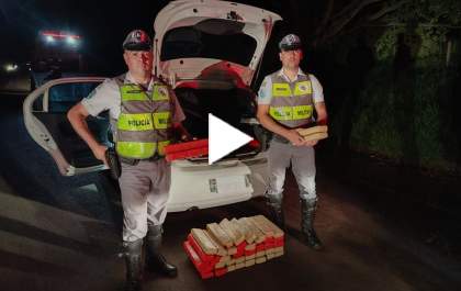 Polícia Rodoviária apreende 166 quilos de maconha