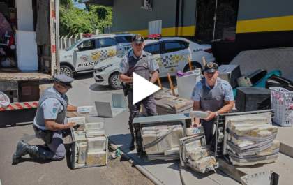 TOR apreende 300 tijolos de maconha em caminhão de mudança