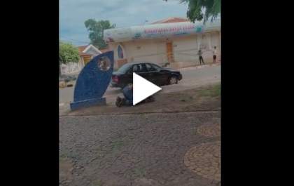 Homem é atacado por abelhas na praça do Santa Luzia