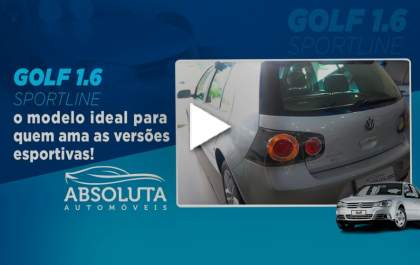 Golf 1.6 sportline, o modelo ideal para quem ama as versões esportivas!