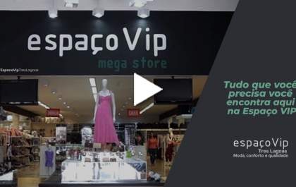 Roupas, acessórios, sapatos, artigos infantis e muito mais. Tudo isso você encontra na Espaço VIP!