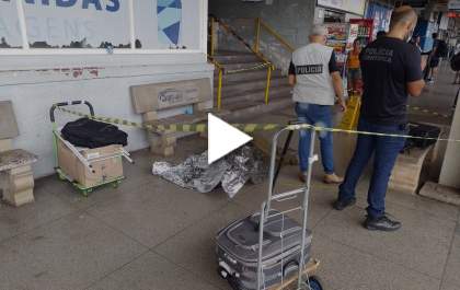 Idoso morre sentado em banco na rodoviária de Araçatuba