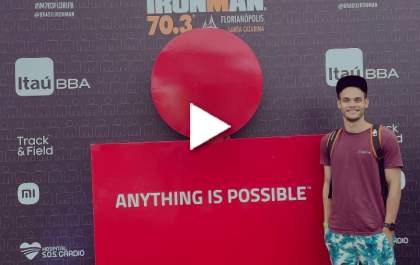 Triatleta da região conclui o Ironman de Floripa