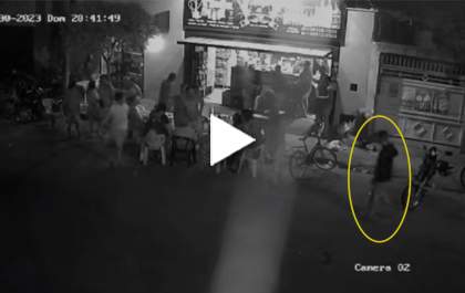 Vídeo mostra homem sendo baleado em mesa de bar em Araçatuba