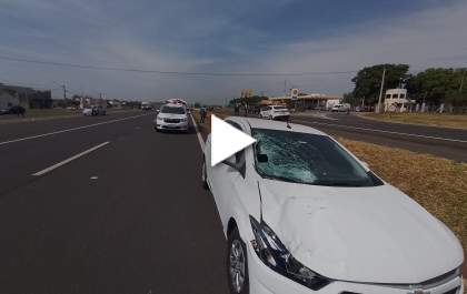 Morre idosa atropelada por carro na Rondon em Birigui