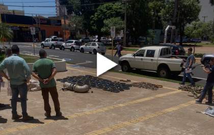 Polícia Civil de Araçatuba recupera 240 quilos de peças de alumínio furtadas de lavouras