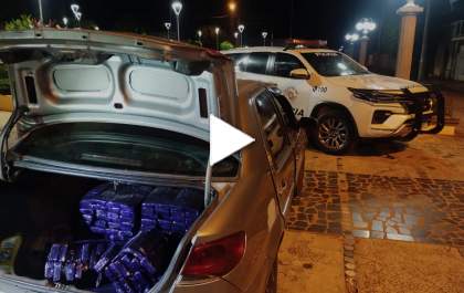 TOR apreende carro com mais de 160 quilos de maconha
