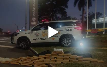 Mulher é flagrada transportando 41 tijolos de maconha em ônibus