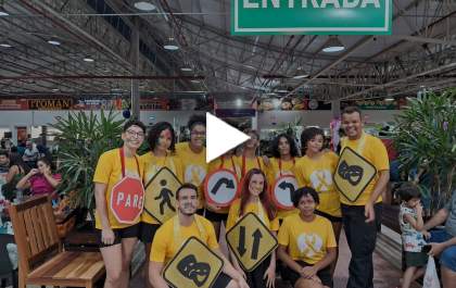 Instituições se unem em evento do Maio Amarelo na Feira Central